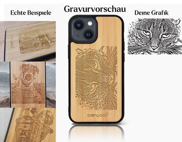 INDIVIDUELL iPhone 15 Pro Max Bambus-Kunststoff